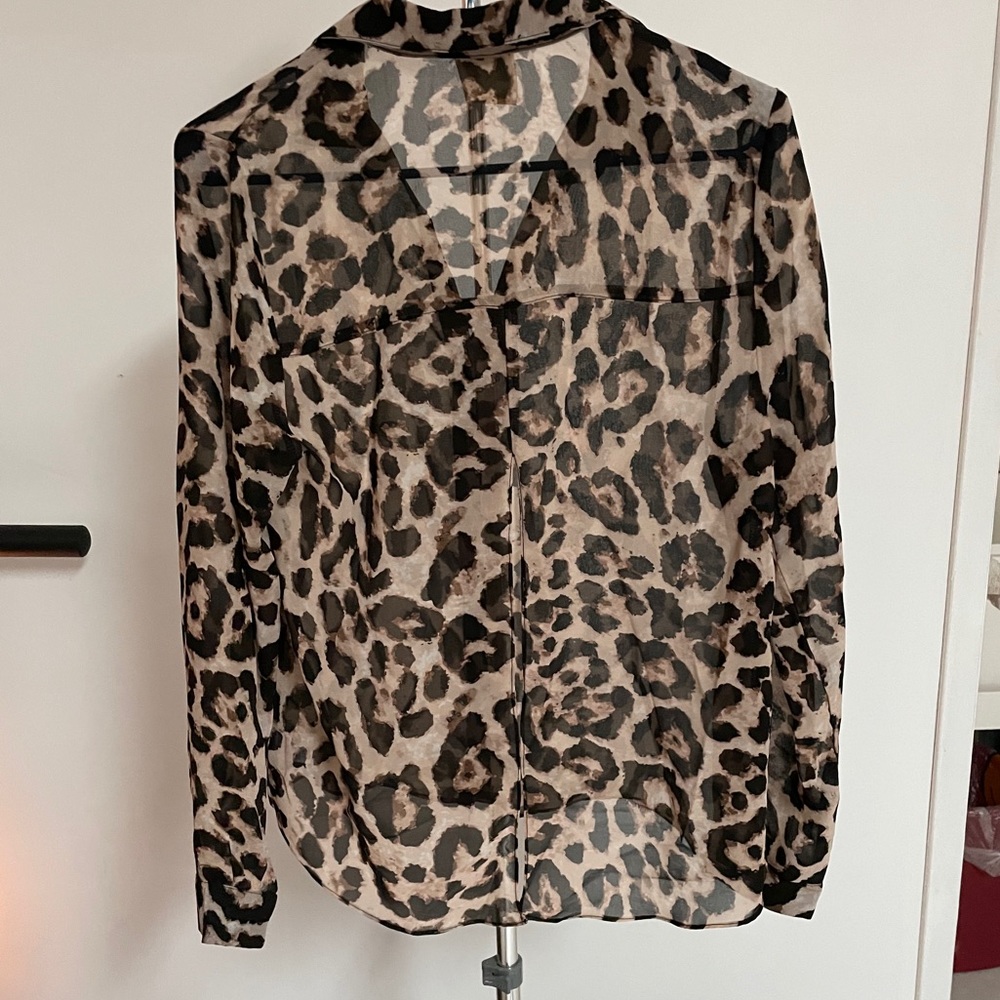 Cheetah Print Blouse - Picture 3 of 4